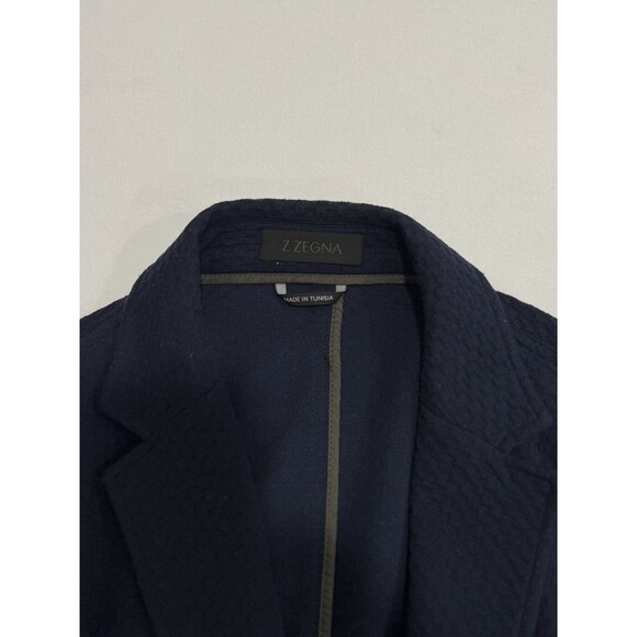 Z Zegna Mens Polyester Cotton Blend Outdoor Stitch Blazer Jacket XL  54 - Picture 3 of 6